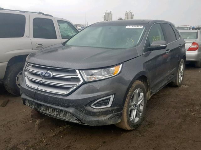 2FMPK3K99HBB75326 - 2017 FORD EDGE TITAN CHARCOAL photo 2