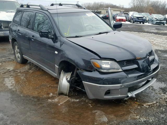 JA4LZ41FX4U039801 - 2004 MITSUBISHI OUTLANDER BLACK photo 1