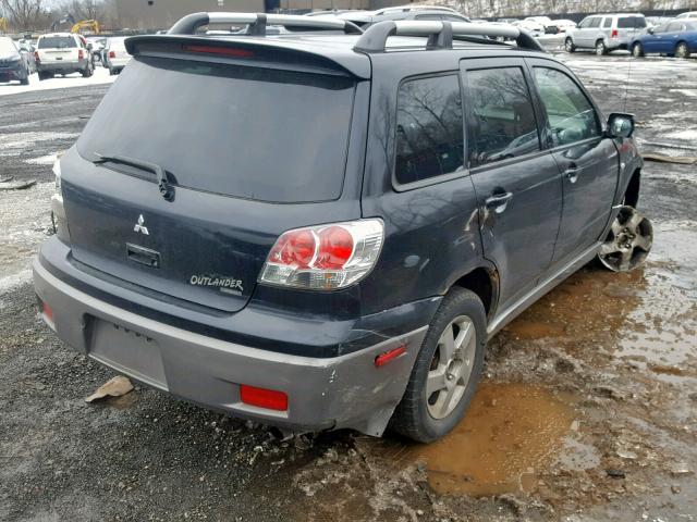 JA4LZ41FX4U039801 - 2004 MITSUBISHI OUTLANDER BLACK photo 4