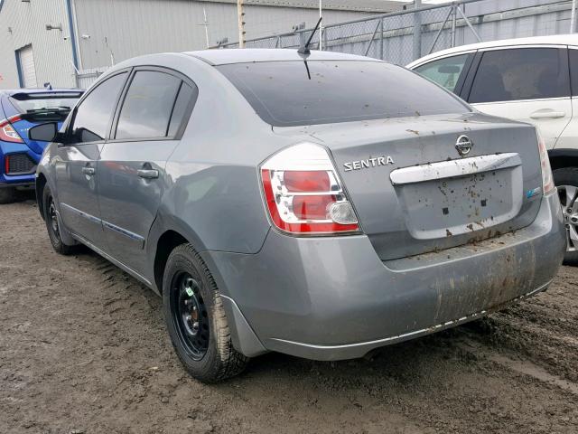 3N1AB6AP0AL625115 - 2010 NISSAN SENTRA 2.0 GRAY photo 3