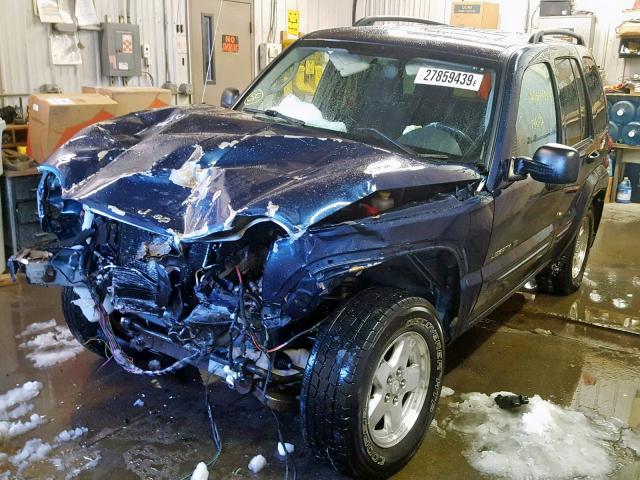 1J4GL58K13W665865 - 2003 JEEP LIBERTY LI BLUE photo 2