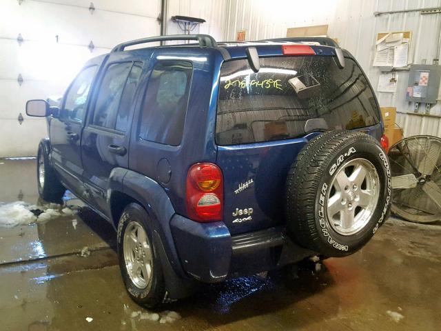 1J4GL58K13W665865 - 2003 JEEP LIBERTY LI BLUE photo 3