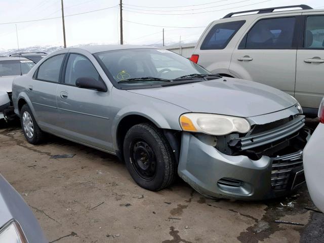 1C3EL46X14N415527 - 2004 CHRYSLER SEBRING LX SILVER photo 1