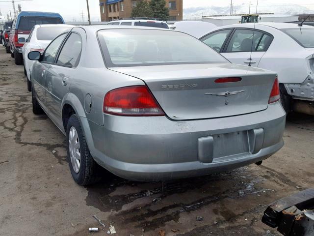 1C3EL46X14N415527 - 2004 CHRYSLER SEBRING LX SILVER photo 3