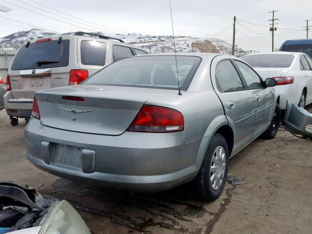 1C3EL46X14N415527 - 2004 CHRYSLER SEBRING LX SILVER photo 4