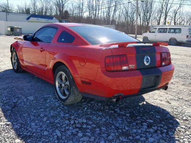 1ZVHT82H855165104 - 2005 FORD MUSTANG GT RED photo 3