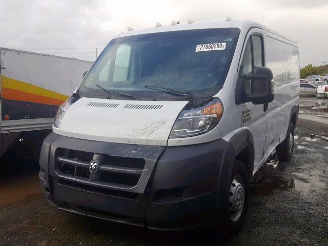 3C6TRVAG8HE516984 - 2017 RAM PROMASTER WHITE photo 2