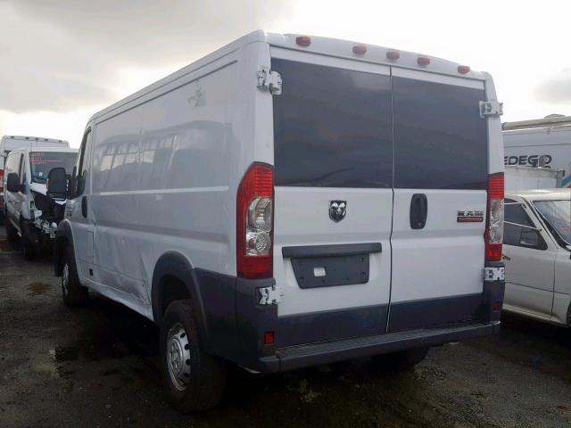 3C6TRVAG8HE516984 - 2017 RAM PROMASTER WHITE photo 3