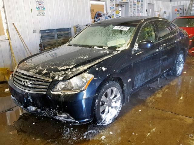 JNKAY01F77M456160 - 2007 INFINITI M35 BASE BLUE photo 2