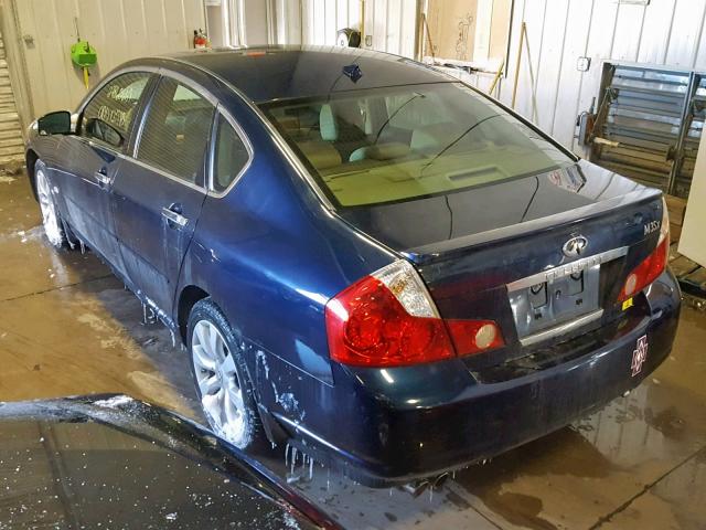 JNKAY01F77M456160 - 2007 INFINITI M35 BASE BLUE photo 3