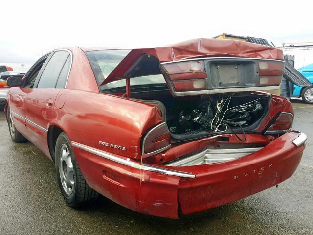 1G4CW52K6X4650229 - 1999 BUICK PARK AVENU RED photo 3