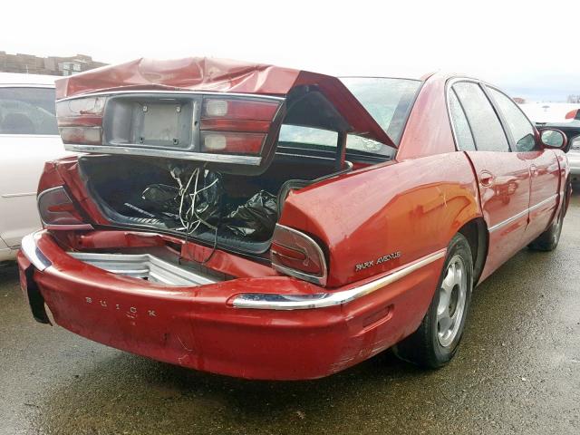 1G4CW52K6X4650229 - 1999 BUICK PARK AVENU RED photo 4