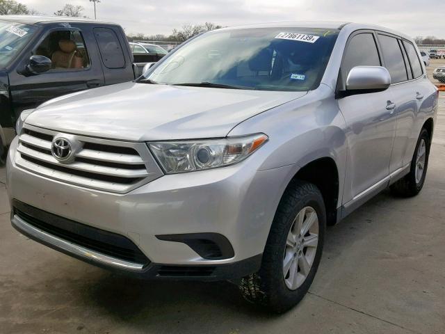 5TDZA3EH7DS041488 - 2013 TOYOTA HIGHLANDER WHITE photo 2