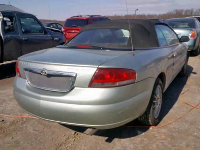 1C3EL55R34N414341 - 2004 CHRYSLER SEBRING LX TAN photo 4