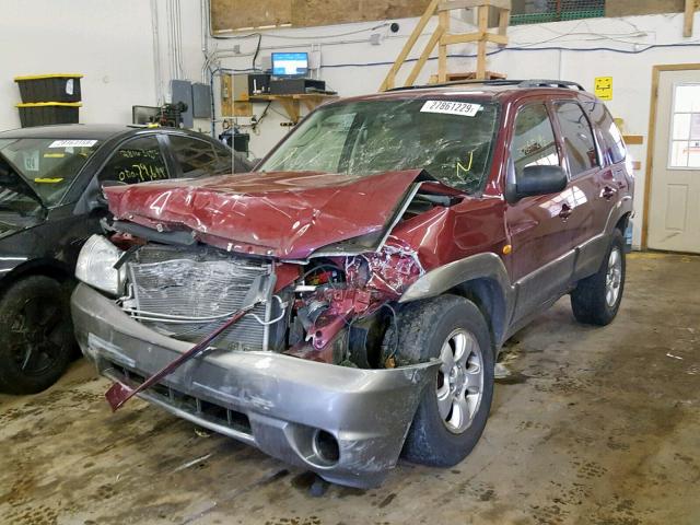 4F2CZ96184KM24818 - 2004 MAZDA TRIBUTE ES მუქწითელი ფოტო 2
