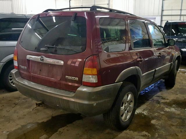 4F2CZ96184KM24818 - 2004 MAZDA TRIBUTE ES მუქწითელი ფოტო 4