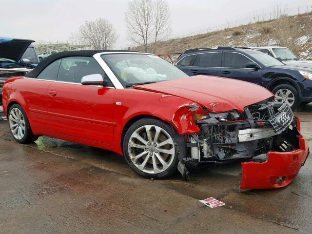 WUARL48H25K901661 - 2005 AUDI S4 QUATTRO RED photo 1