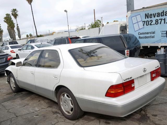 JT8BH28F9Y0173726 - 2000 LEXUS LS 400 WHITE photo 3