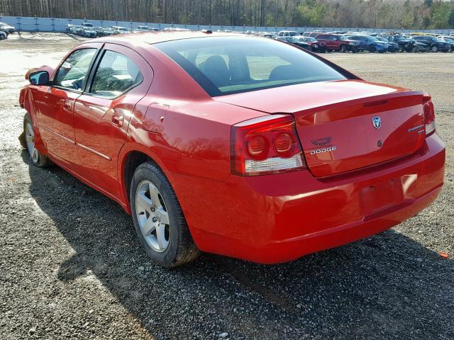 2B3CA3CVXAH292919 - 2010 DODGE CHARGER SX RED photo 3