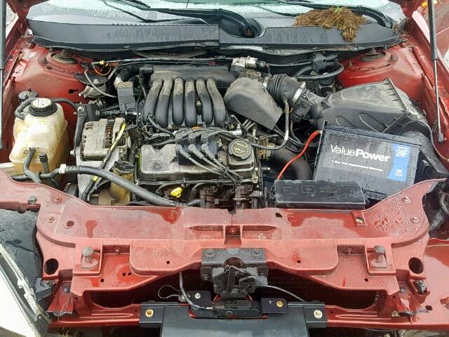 1FAFP55203G191904 - 2003 FORD TAURUS SES RED photo 7