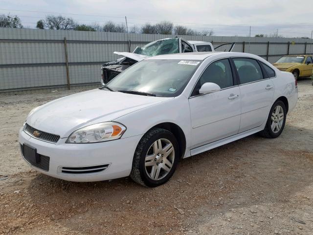 2G1WB5E32E1147218 - 2014 CHEVROLET IMPALA LIM WHITE photo 2