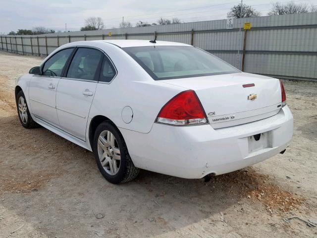 2G1WB5E32E1147218 - 2014 CHEVROLET IMPALA LIM WHITE photo 3