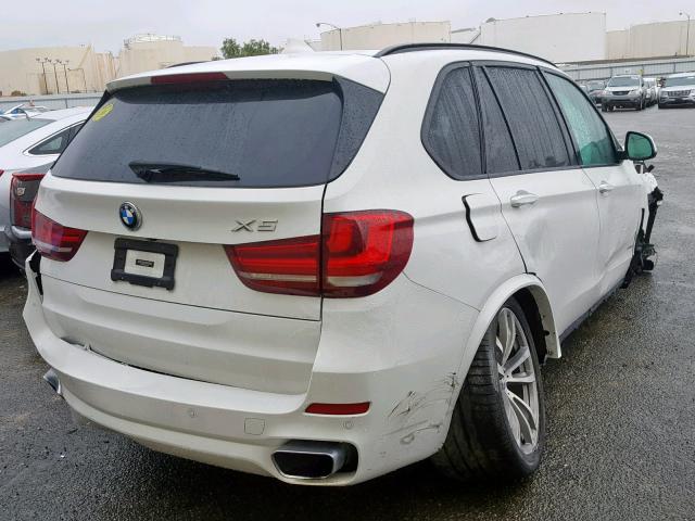 5UXKR2C50E0H33899 - 2014 BMW X5 SDRIVE3 WHITE photo 4