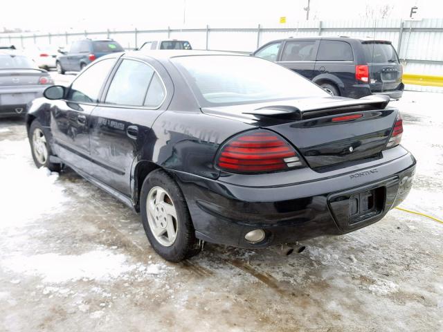 1G2NE52E05M154421 - 2005 PONTIAC GRAND AM S BLACK photo 3