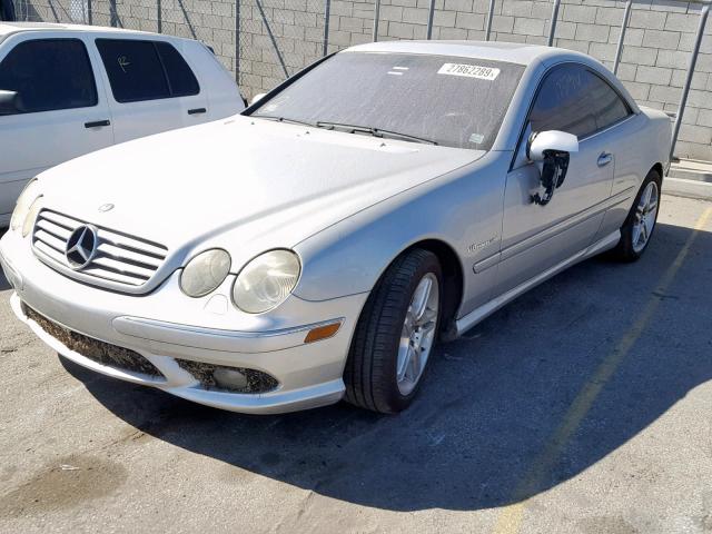 WDBPJ74J84A039683 - 2004 MERCEDES-BENZ CL 55 AMG BLACK photo 2