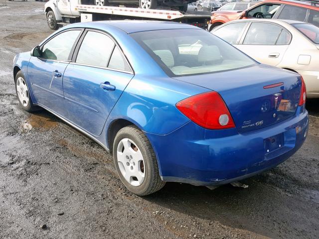 1G2ZF58B474101302 - 2007 PONTIAC G6 VALUE L BLUE photo 3