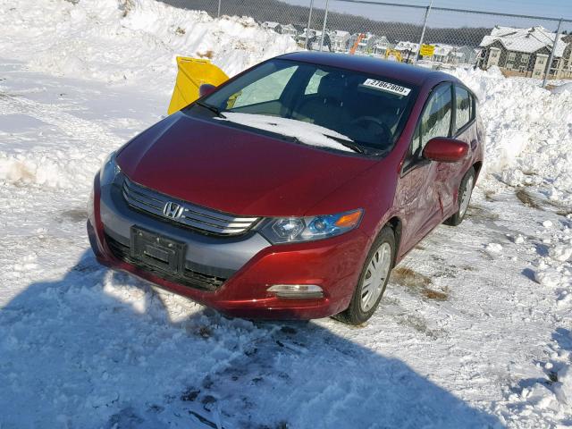 JHMZE2H57AS033733 - 2010 HONDA INSIGHT LX RED photo 2