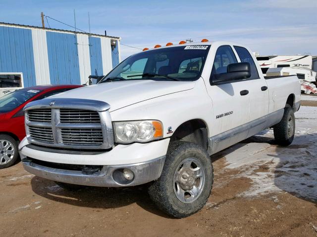 3D7LS38C05G765399 - 2005 DODGE RAM 3500 S WHITE photo 2