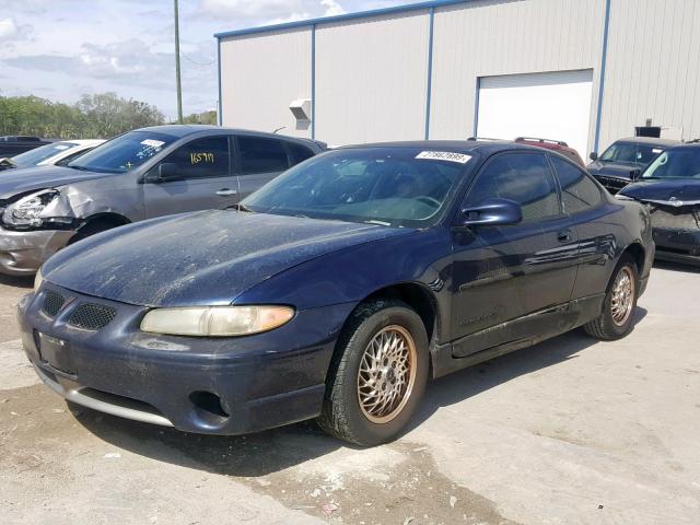 1G2WP12K9YF182319 - 2000 PONTIAC GRAND PRIX BLUE photo 2