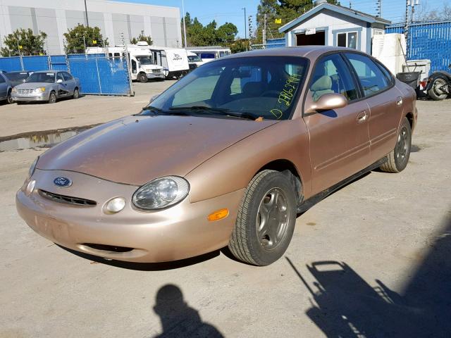 1FALP52U1VG311866 - 1997 FORD TAURUS GL BEIGE photo 2