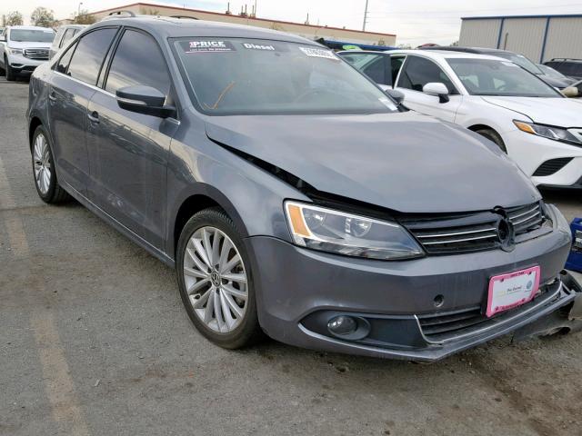 3VWLL7AJ1EM358911 - 2014 VOLKSWAGEN JETTA TDI GRAY photo 1