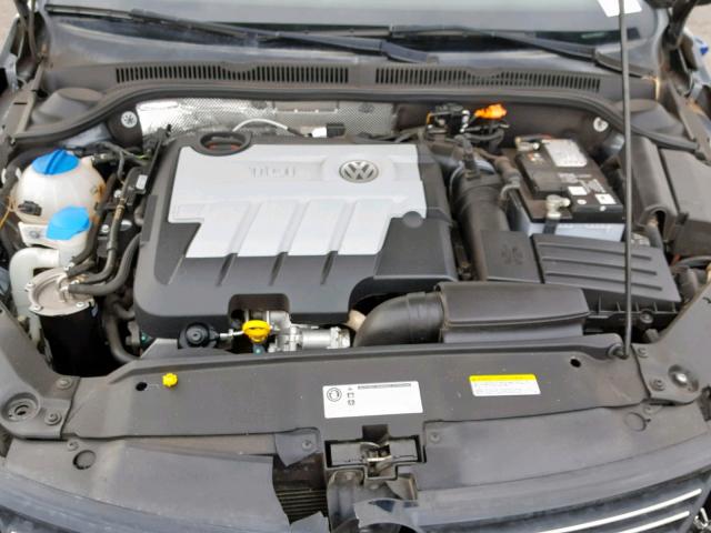 3VWLL7AJ1EM358911 - 2014 VOLKSWAGEN JETTA TDI GRAY photo 7