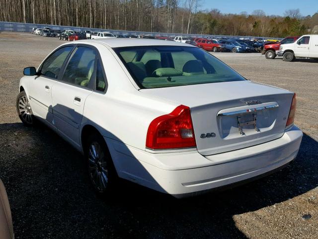 YV1TS91Z241343766 - 2004 VOLVO S80 T6 WHITE photo 3