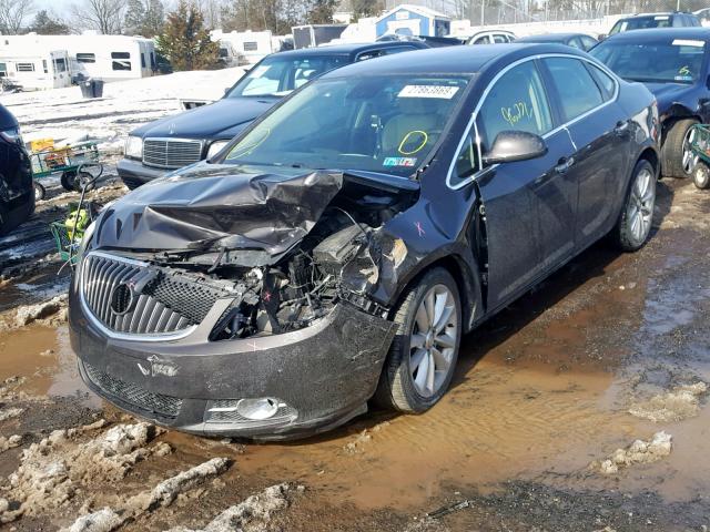 1G4PP5SK3D4209393 - 2013 BUICK VERANO BROWN photo 2