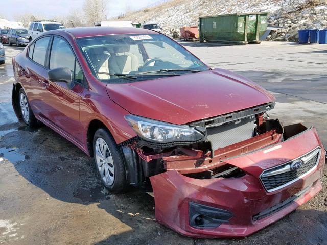 4S3GKAA65K3605411 - 2019 SUBARU IMPREZA RED photo 1