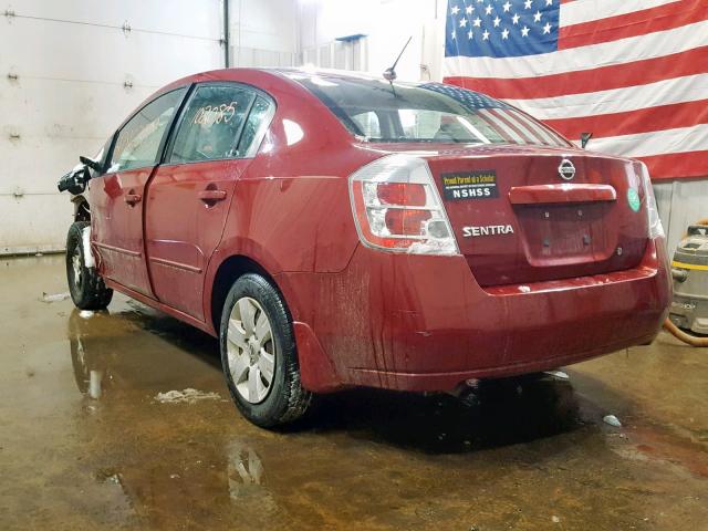 3N1AB61E98L629222 - 2008 NISSAN SENTRA 2.0 RED photo 3