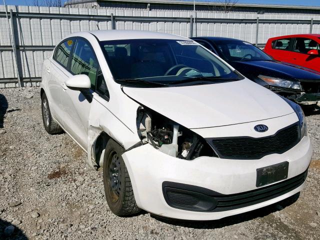 KNADM4A33D6226443 - 2013 KIA RIO LX WHITE photo 1