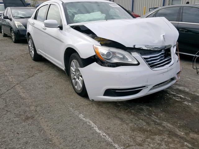 1C3CCBAB2DN735320 - 2013 CHRYSLER 200 LX WHITE photo 1