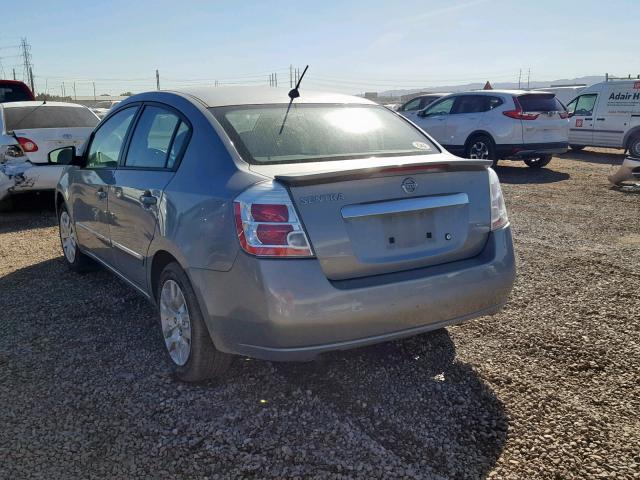 3N1AB6AP9BL686464 - 2011 NISSAN SENTRA 2.0 SILVER photo 3