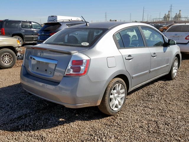 3N1AB6AP9BL686464 - 2011 NISSAN SENTRA 2.0 SILVER photo 4