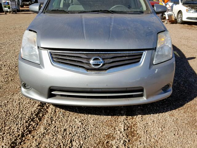 3N1AB6AP9BL686464 - 2011 NISSAN SENTRA 2.0 SILVER photo 9