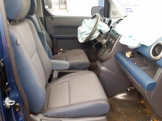 5J6YH18626L004143 - 2006 HONDA ELEMENT EX BLUE photo 5