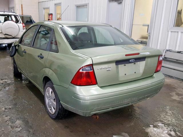 1FAFP34NX7W336183 - 2007 FORD FOCUS ZX4 GREEN photo 3