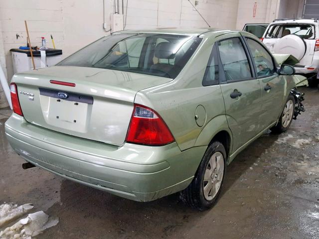 1FAFP34NX7W336183 - 2007 FORD FOCUS ZX4 GREEN photo 4