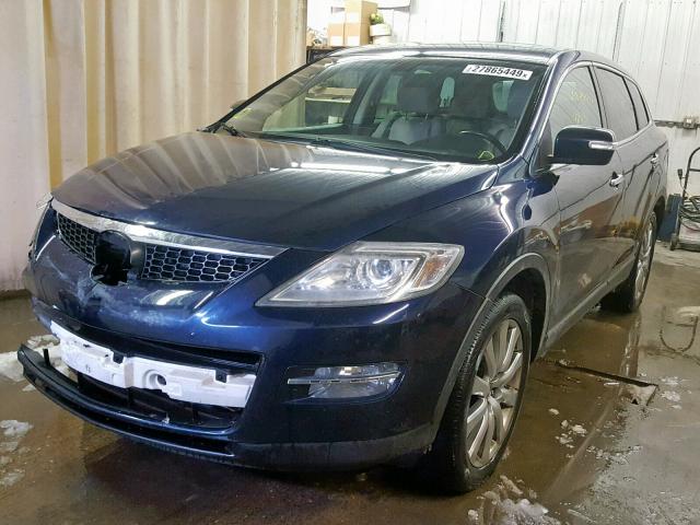 JM3TB38A480157989 - 2008 MAZDA CX-9 BLUE photo 2