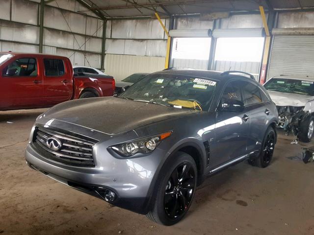 JN8CS1MW2GM400290 - 2016 INFINITI QX70 GRAY photo 2